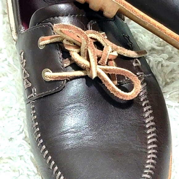 Vintage Timberland Women's Leather Boat  Loafers Shoes Size 8 W - Picture 8 of 12